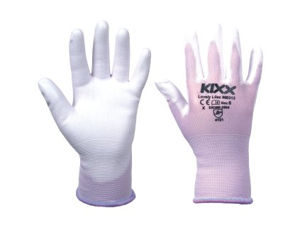 LOVELY LILAC  rukavice nylon PU dlaň