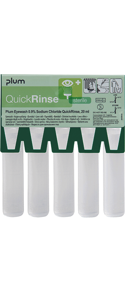 PLUM 5160 Eyewash náplň 5x20ml 0,9% NaCl