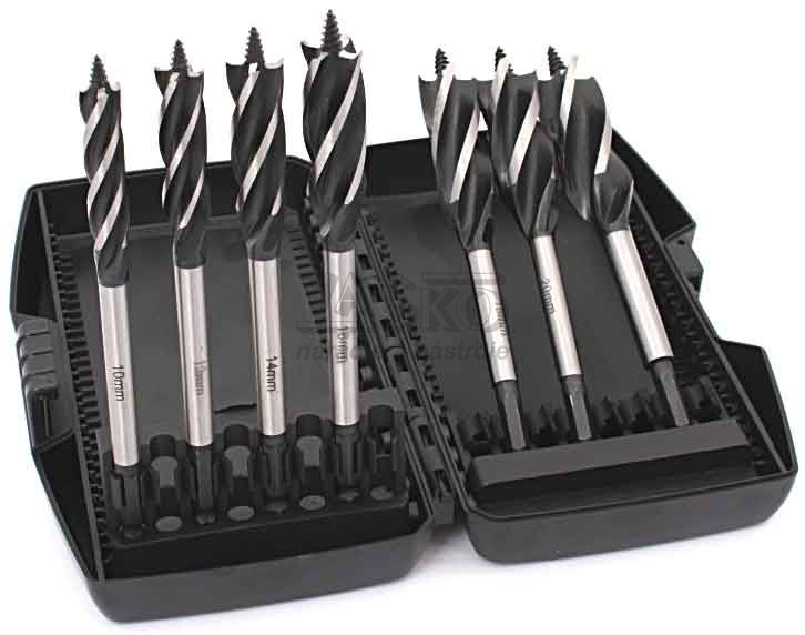 Sada vrtákov do dreva 7-dielna, priemer 10,12,14, 16, 18, 20, 22 x 150 mm, PRO-TECHNIK