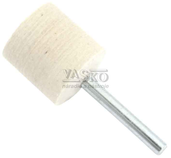 Leštiaci filc so stopkou 30 x 30 x 6 mm, valec, XL-TOOLS