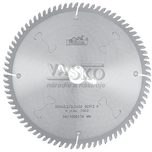 Pílový kotúč SK 350x3,6x30 z108, 5387-11 TFZ P, na hliník do 1 mm, PILANA