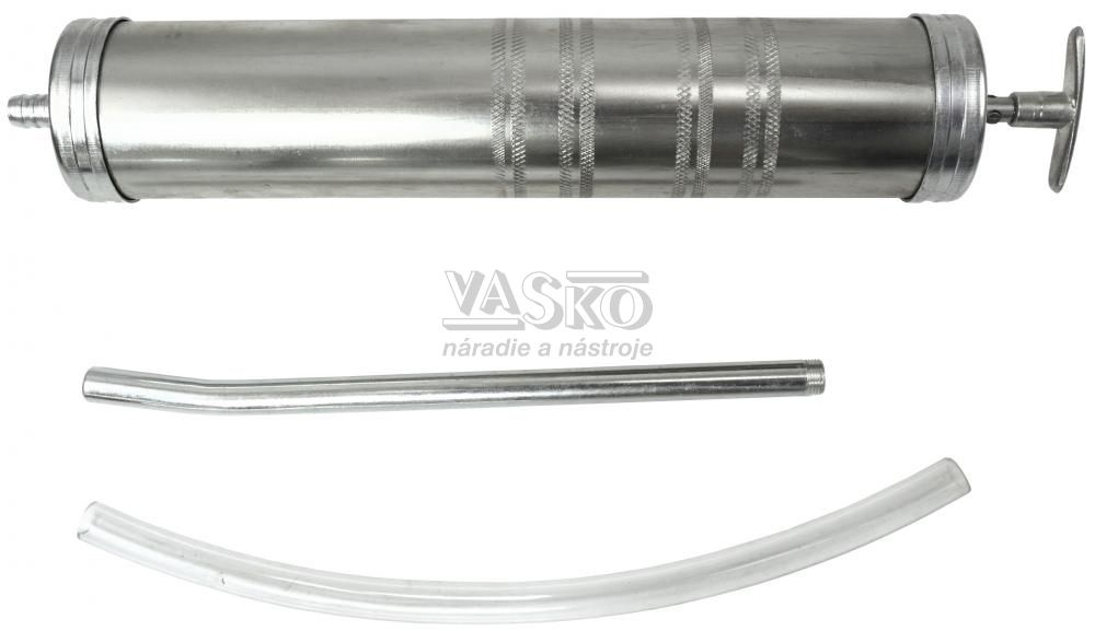 Ručná pumpa na odsávanie oleja, objem 500 ml, dĺžka 260 mm, priemer 55 mm, GEKO