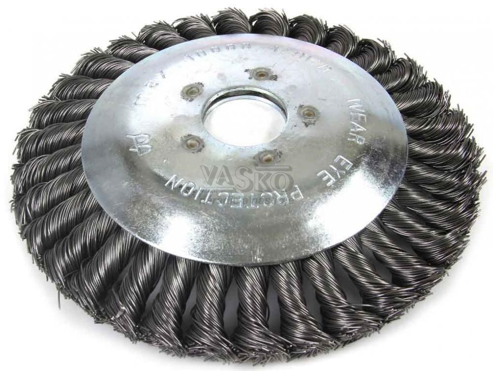 Kartáč okružný 200x25,4 mm do krovinorezu, vrkočový drôt, MAR-POL