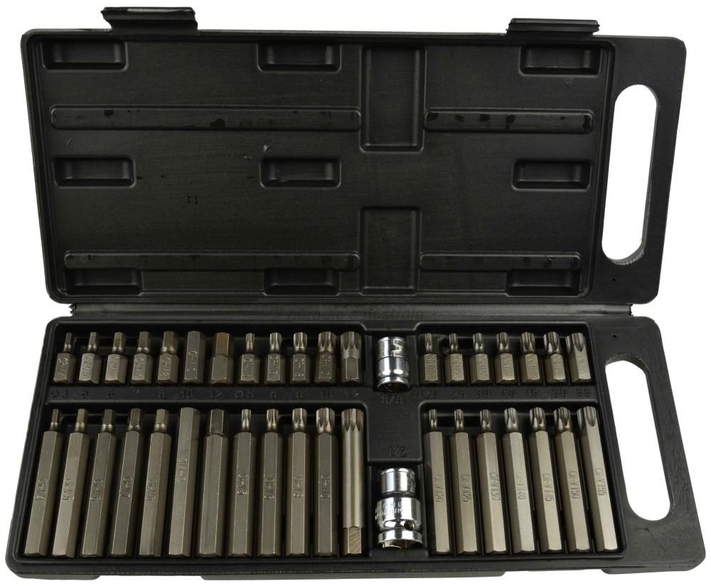 Sada bitov 10 mm,  41-dielna, 6HRAN, TORX, XZN, plastový obal, GEKO