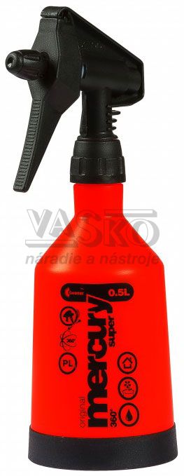 Postrekovač ručný tlakový 0,5 litrový, MERCURY Super 360°