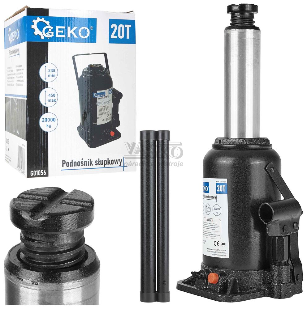 Zdvihák hydraulický, nosnosť 20.000kg, GEKO