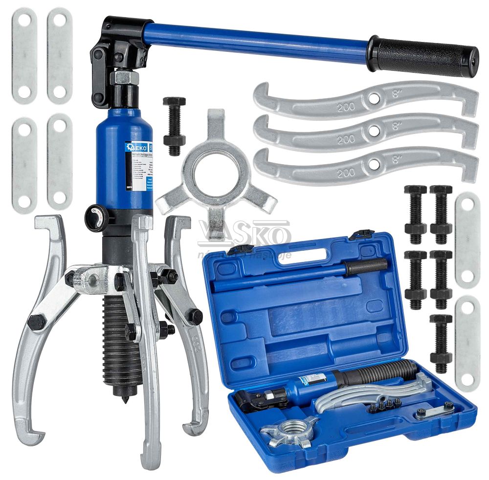 Hydraulický ložiskový sťahovák, 2 a 3 ramenný, 5 ton, 50-140 mm, GEKO