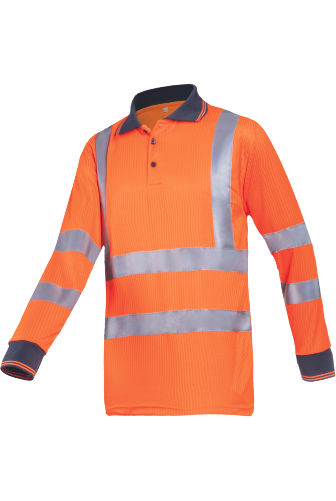 OLGIATA HV polo tričko dl.r. Farba: HV žltá, Veľkosť: XXL