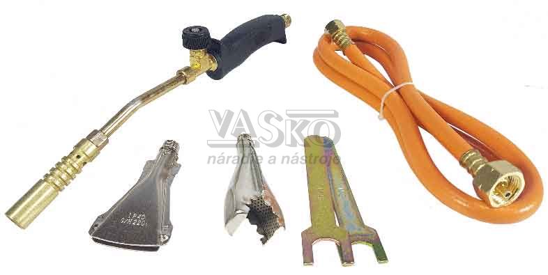 Horák plynový s 3 nadstavcami , hadica 1,5 m,  MAR-POL