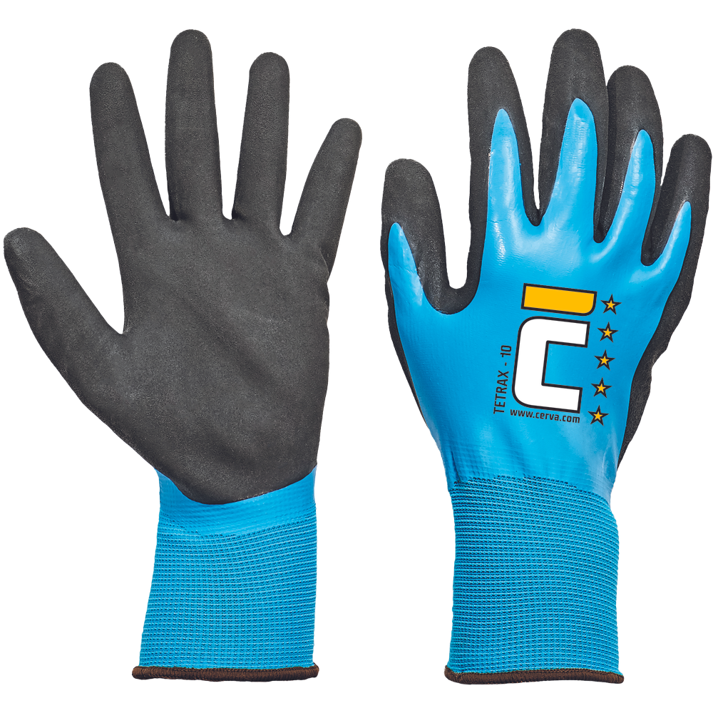 TETRAX rukavice nylon. latex. Farba: -, Veľkosť: 6