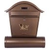 Poštová schránka domček 400 x 480, hnedá, ST 103