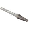 Technická fréza kužeľová zaoblená 8 x 22 mm, dĺžka 62 mmTYP L, stopka 6 mm, XL-TOOLS