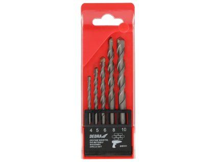 Vrtáky sada 4,5,6,8,10mm