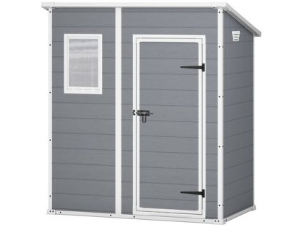 Domcek Keter® MANOR PENT 6x4, sivá/biela, 183x111x200 cm, UV