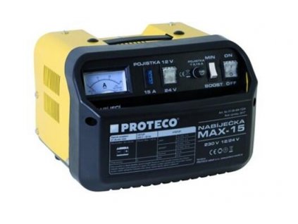 nabíjačka autobatérii MAX-15, 230 V, 12/24 V