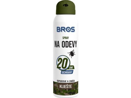 Sprej Bros, proti kliešťom, na odev, 120/90ml