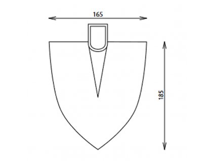 Motyka špicatá stredná 165mm bez násady 202