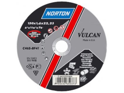 Kotuc NORTON Vulcan A 125x6,4x22 A30S-BF27, Steel-Inox, oceľ-nerez