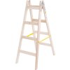 Rebrík Strend Pro, 4-stupňový, dvojitý, maliarsky, drevený, 1,32 m, max. 150 kg
