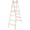 Rebrík Strend Pro, 6-stupňový, dvojitý, maliarsky, drevený, 1,92 m, max. 150 kg