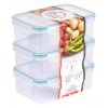 Doza MagicHome Lunchbox E810x3 1,0 lit, obdĺžniková, klip, PP, sada 3 ks