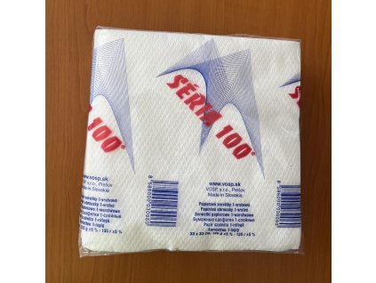 Papierové obrúsky Séria 100  33x33 cm 135 g 1vrs