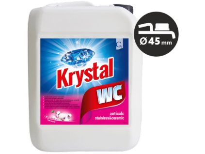 Krystal WC čistič antibacterial ružový 5 l