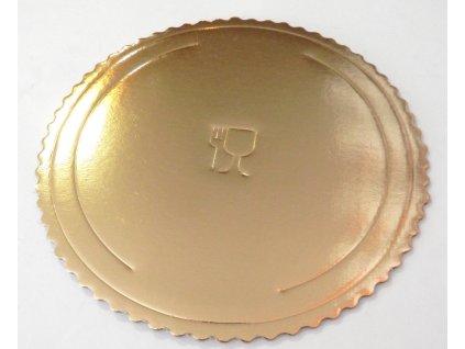 Podnos 3-vrstvový zlatý Ø 26 cm