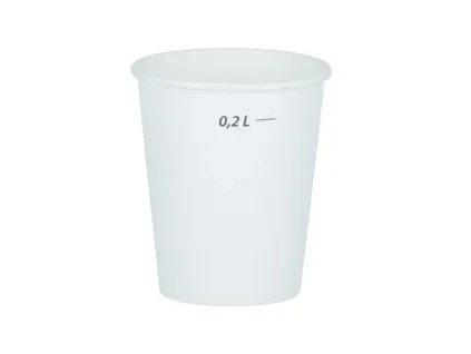 Pohár 200ml pap. biely/50ks