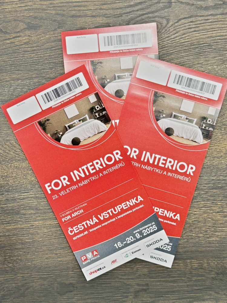 Majstrštych For Interior & Design 2025 volná vstupenka
