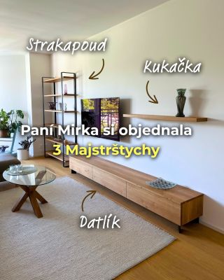 Obýváková stěna paní Mirky je komplet z naší dílny 😍💪🏻 Který ze 3 Majstrštychů se vám líbí nejvíc? Napište nám do...