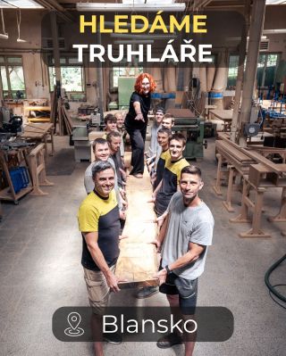 🛠️ HLEDÁME TRUHLÁŘE DO NAŠEHO TÝMU V BLANSKU! Máš rád poctivé masivní dřevo, detail a práci v příjemném prostředí s...