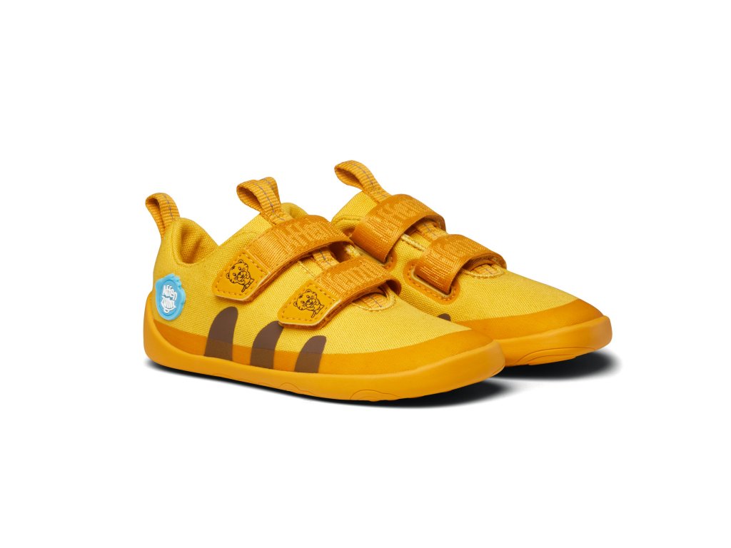 Dětské barefoot boty Affenzahn Sneaker Cotton Happy - Tiger