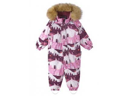 Dětský membránový zimní overal Reima Lappi - Cold Pink