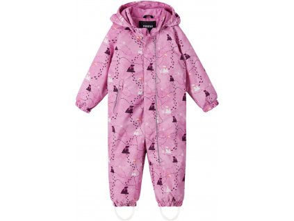 Dětský membránový zimní overal Reima Puhuri - Cold Pink