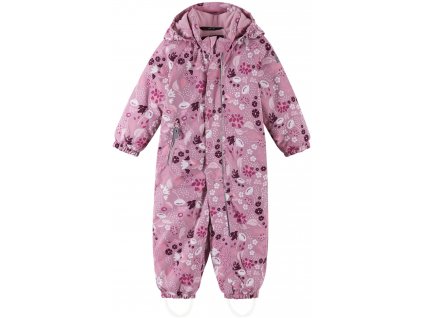 Dětský zimní overal s membránou Reima Puhuri - Grey Pink