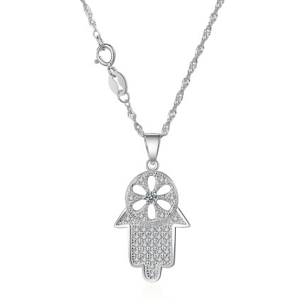 11056 stribrny privesek s retizkem hamsa poridite pouze na majya cz
