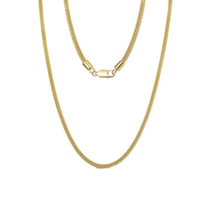 11743-stribrny-retizek-paolo-45-cm-sirka-3-mm-pozlaceny majya cz