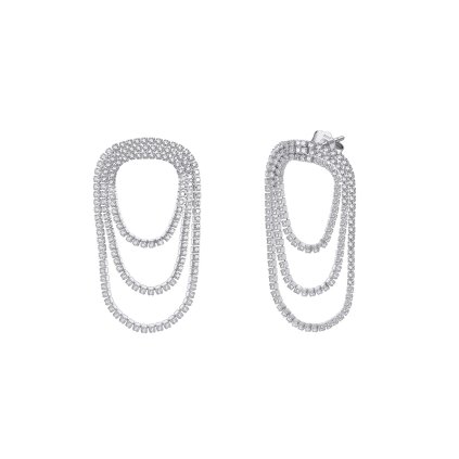 11954 stribrne nausnice diona majya cz