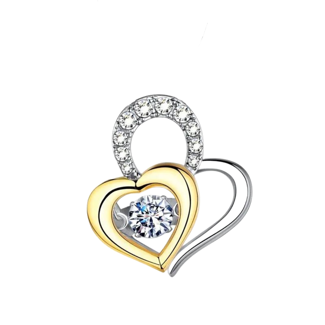 11124 Stříbrný přívěsek TWO HEARTS