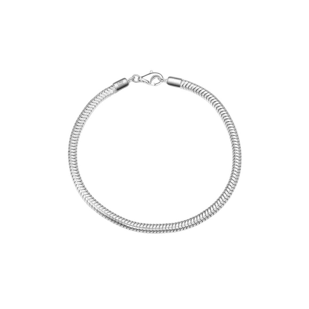 11289 Stříbrný náramek TULIO 19 cm | šířka 3 mm