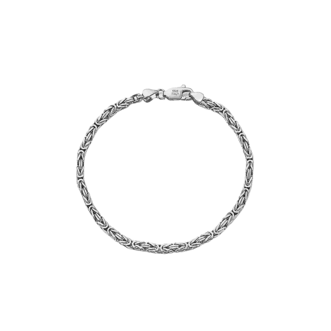 11294 Stříbrný náramek EDDY 20 cm | šířka 2,5 mm
