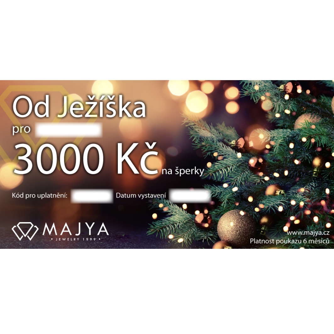 10552 Elektronický dárkový poukaz NA VÁNOCE Hodnota: 3000 Kč