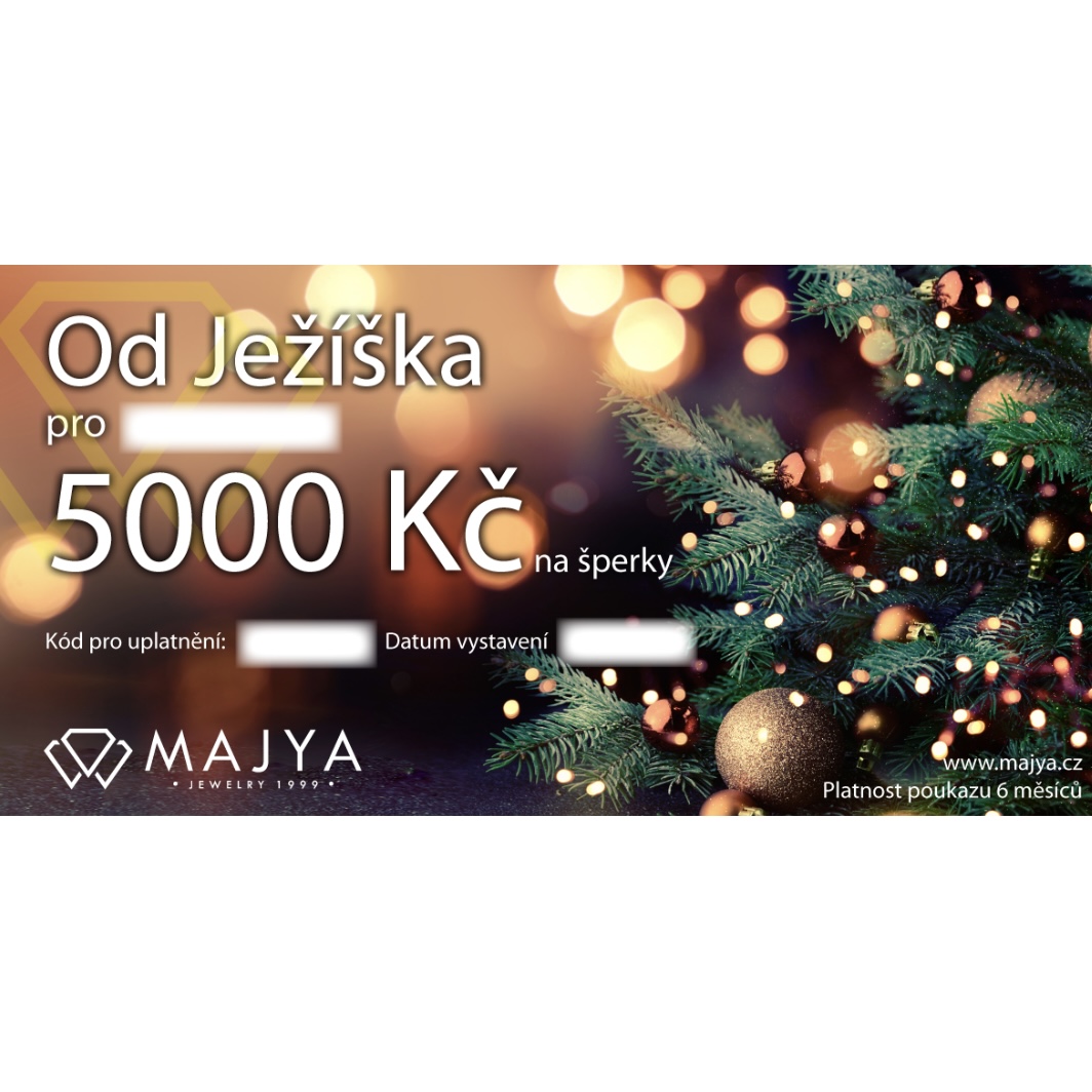 10552 Elektronický dárkový poukaz NA VÁNOCE Hodnota: 5000 Kč