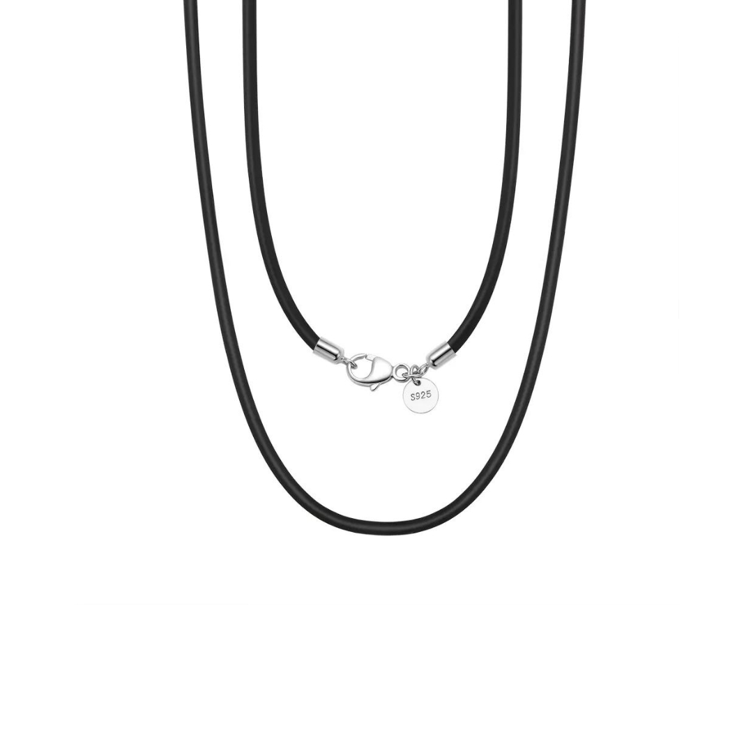 11570 Kožená černá šňůrka BRUNO 60 cm | šířka 2 mm