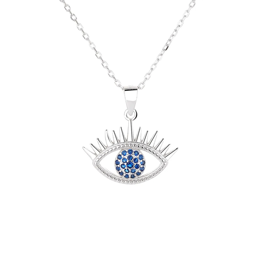 11780 Stříbrný přívěsek s řetízkem BLUE EYE