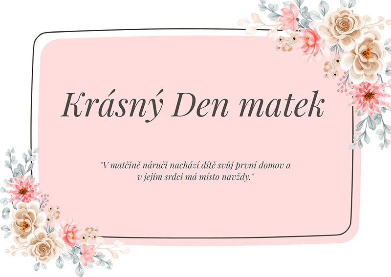 11855 Dárková kartička ke Dni matek