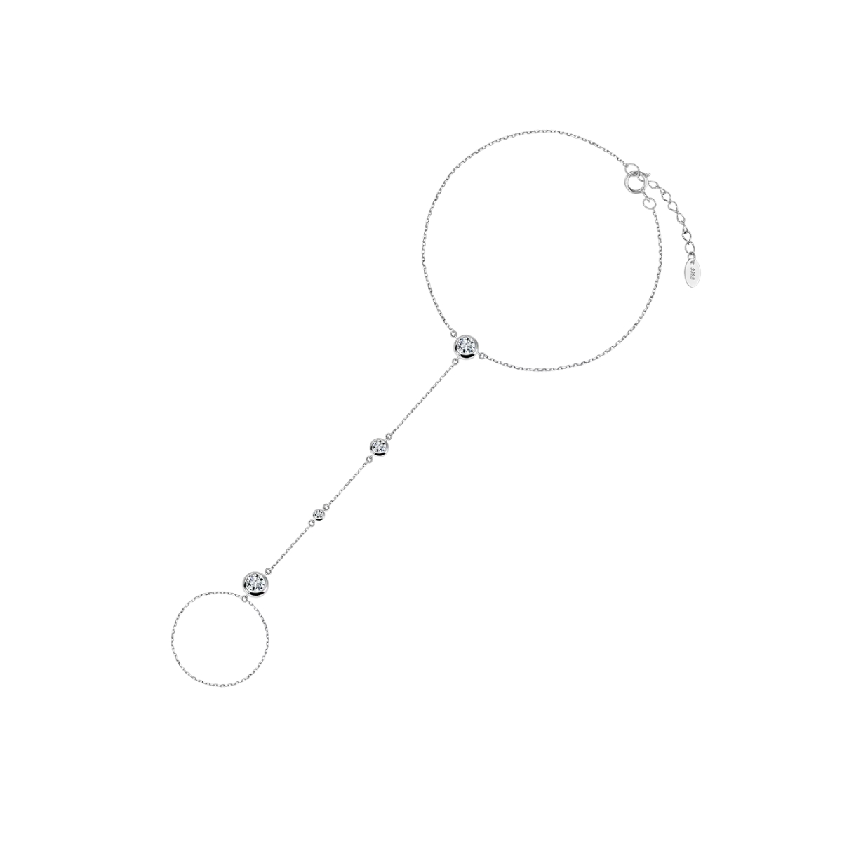 12006 Stříbrný náramek SAMANTA na prst Ag925/1000; ≤2,31 g