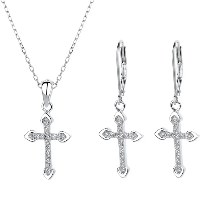 10125 Stříbrný set šperků CROSS