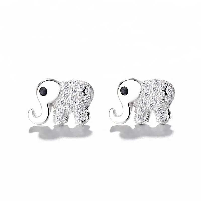 10167 Stříbrné náušnice ELEPHANTS